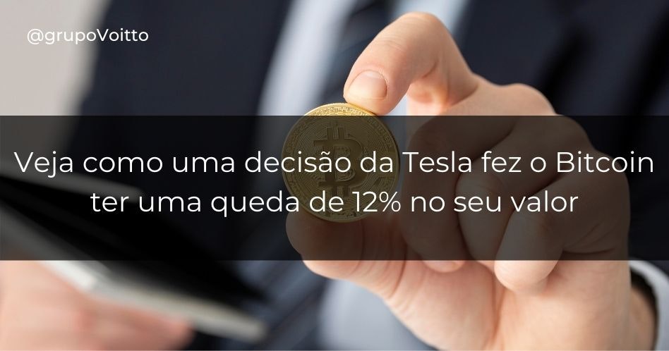 Veja como uma decisão da Tesla fez o Bitcoin ter uma queda de 12% no seu valor