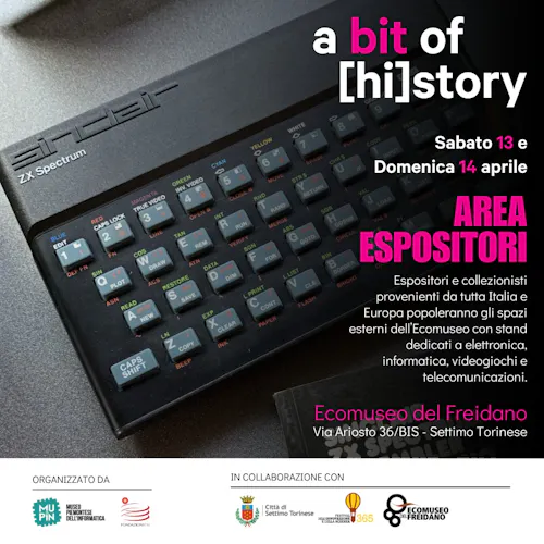 Esposizione storica di computer e retrocomputing curata dal MuPIn (Museo Piemontese dell'Informatica) - Volcanic Minds Sponsor & Partner