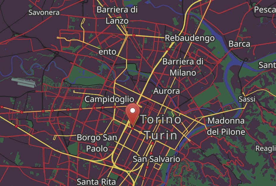 Mappa Sede Torino - Volcanic Minds