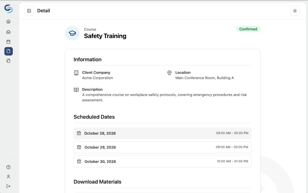 Case Studies: corporate training compliance ERP course detail (light) developed by volcanicminds.com