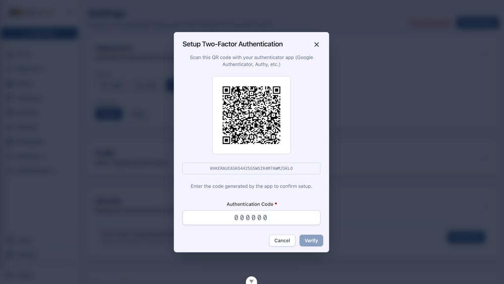 Case Studies: MFA & Secure login for planning resources orders activities ERP developed by volcanicminds.com