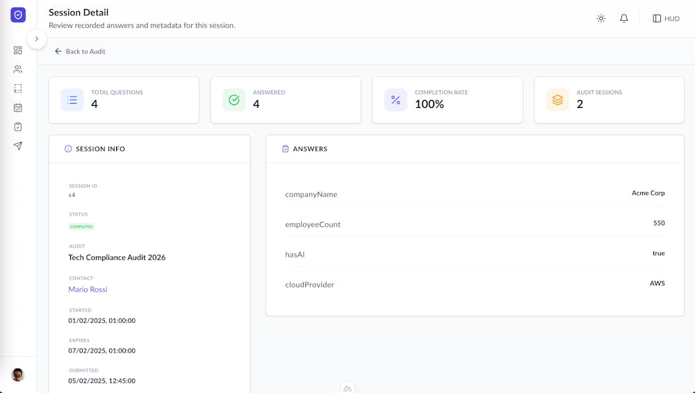 Case Studies: agentic ai auditing knowledge platform audit session (light) developed by volcanicminds.com