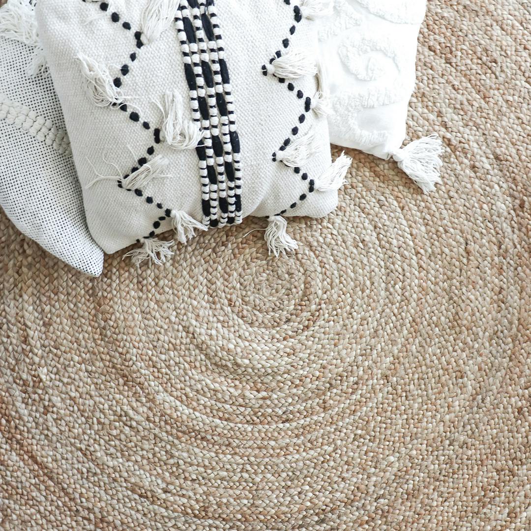 rond jute vloerkleed