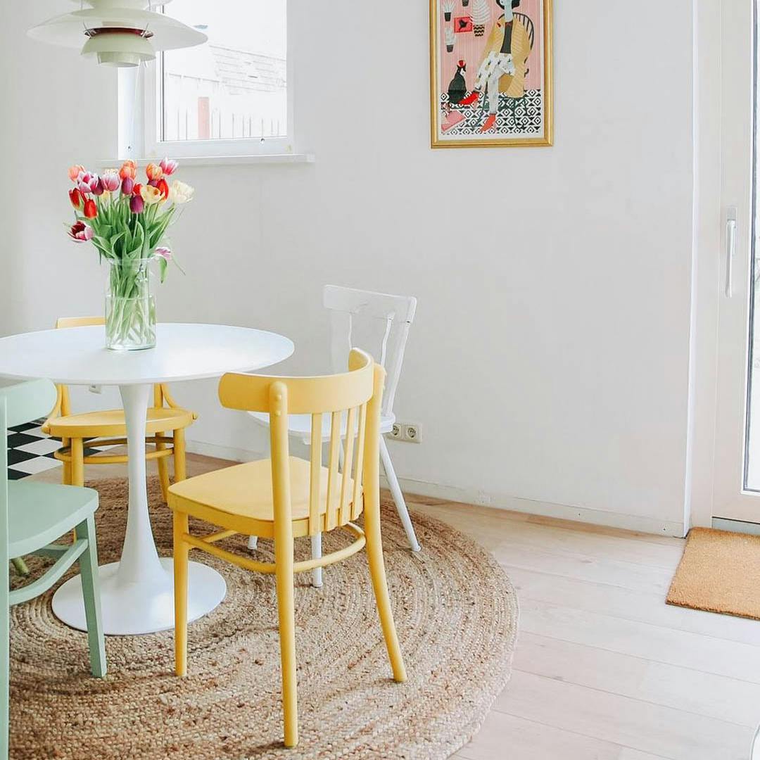 rond jute vloerkleed