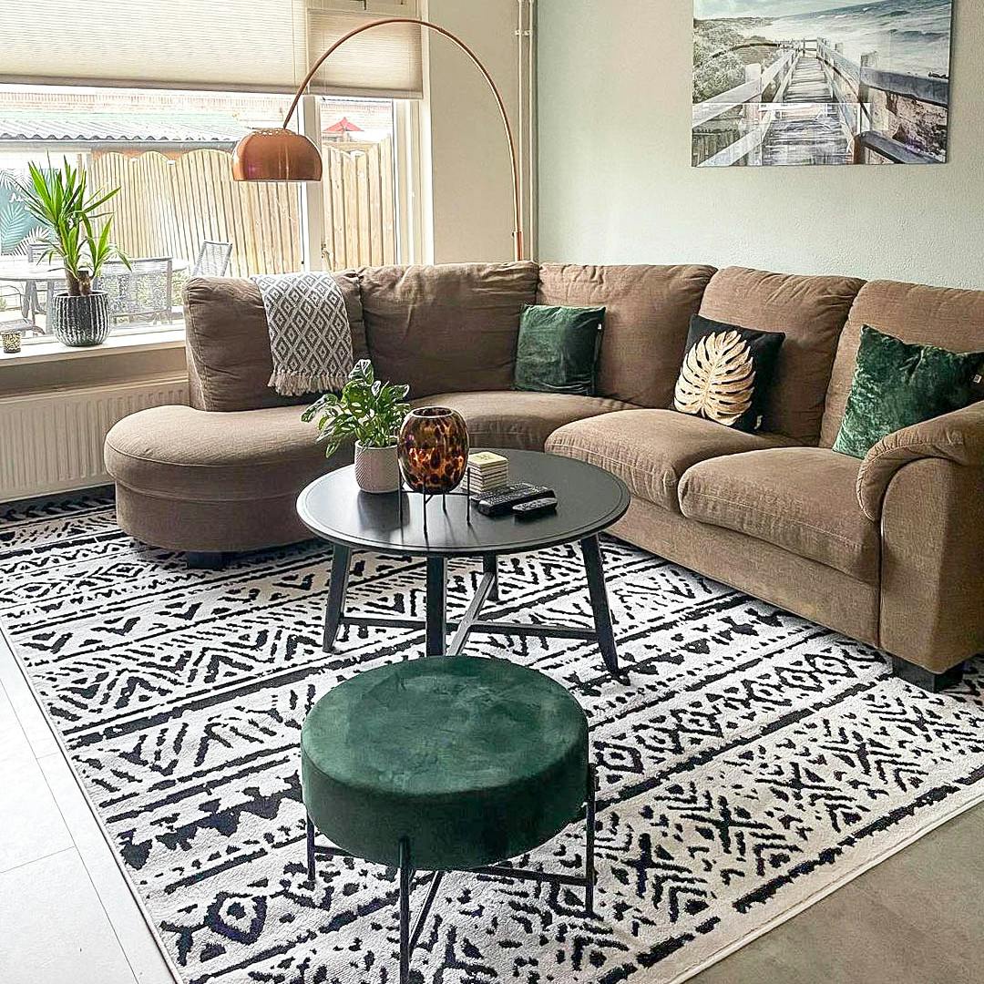 wit-zwart-vloerkleed