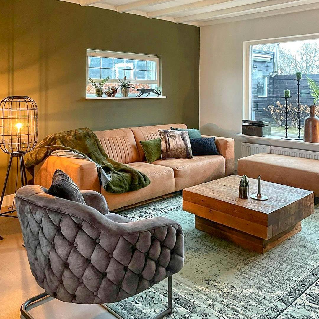 wonder vintage vloerkleed groen