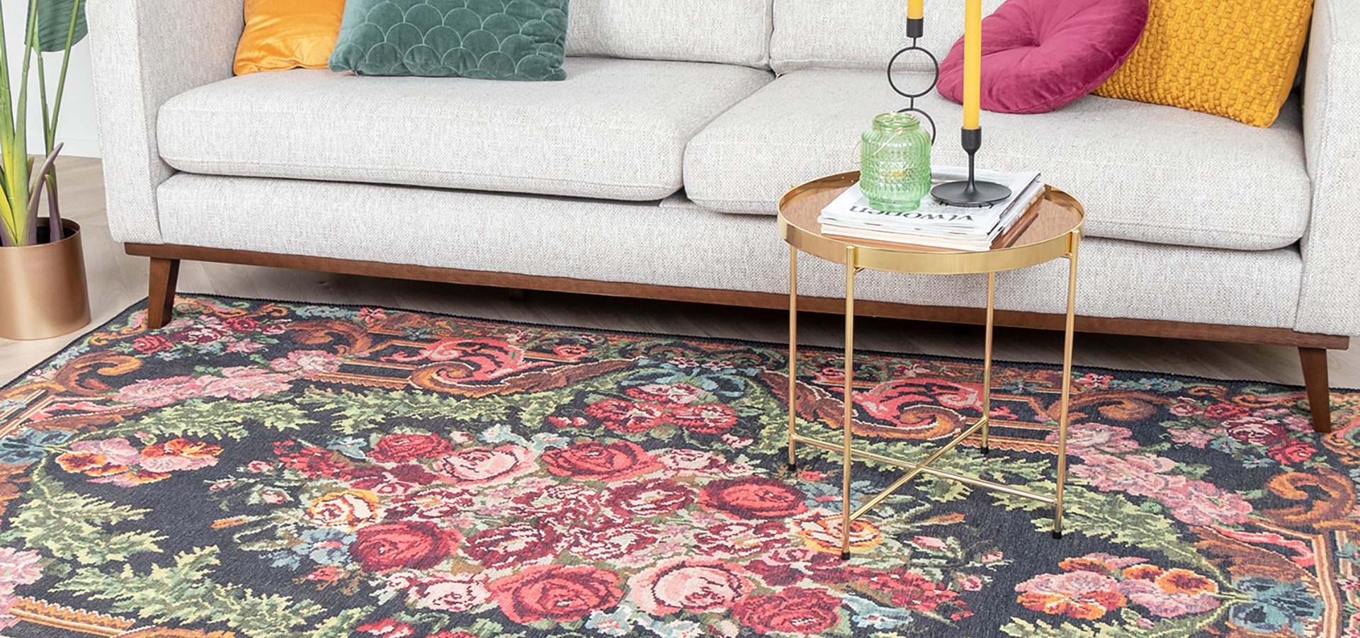 rozenkelim vloerkleed