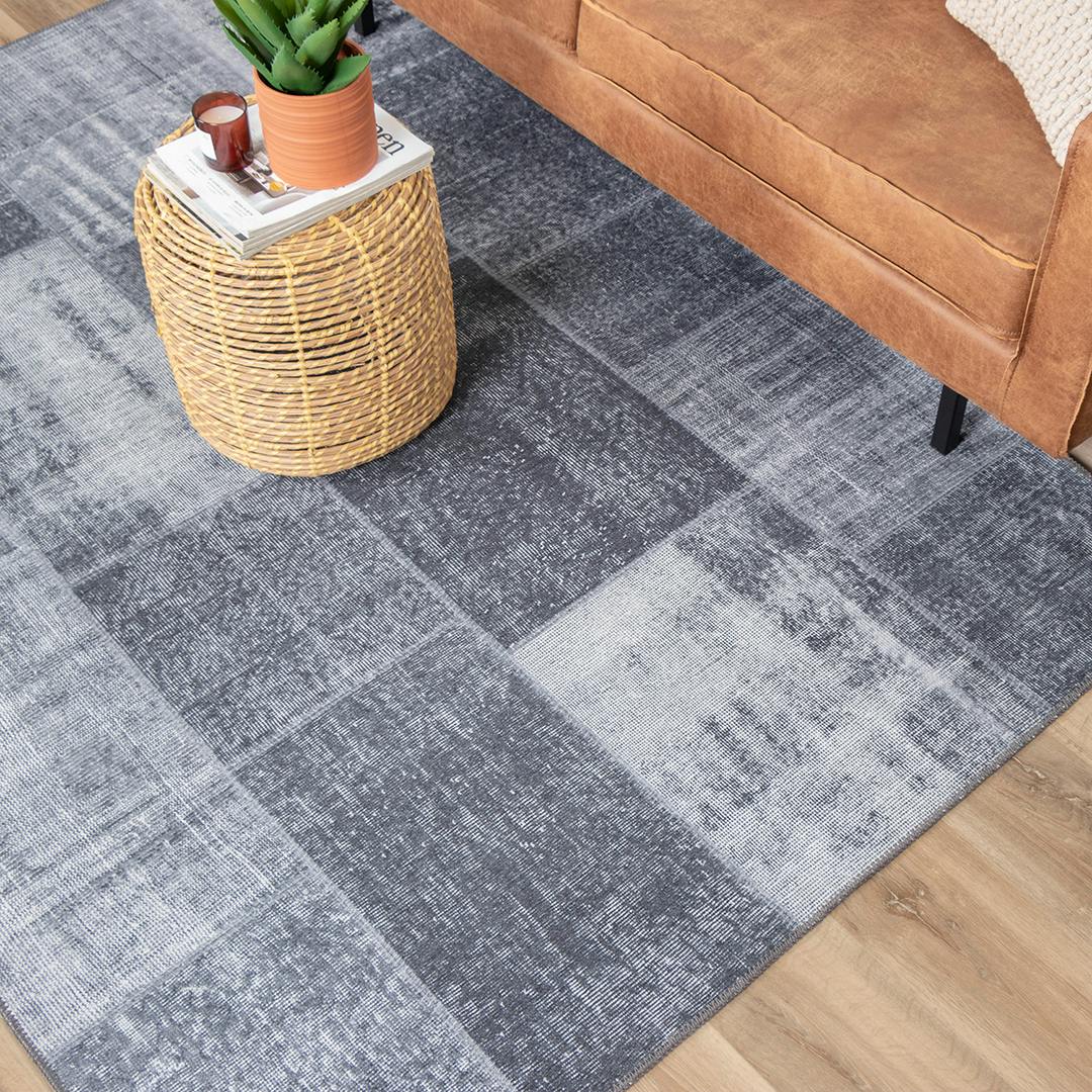 vintage vloerkleed patchwork