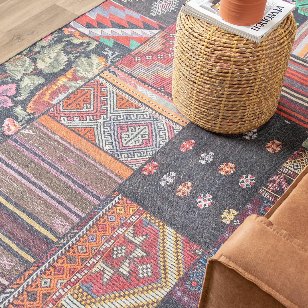patchwork vintage vloerkleed