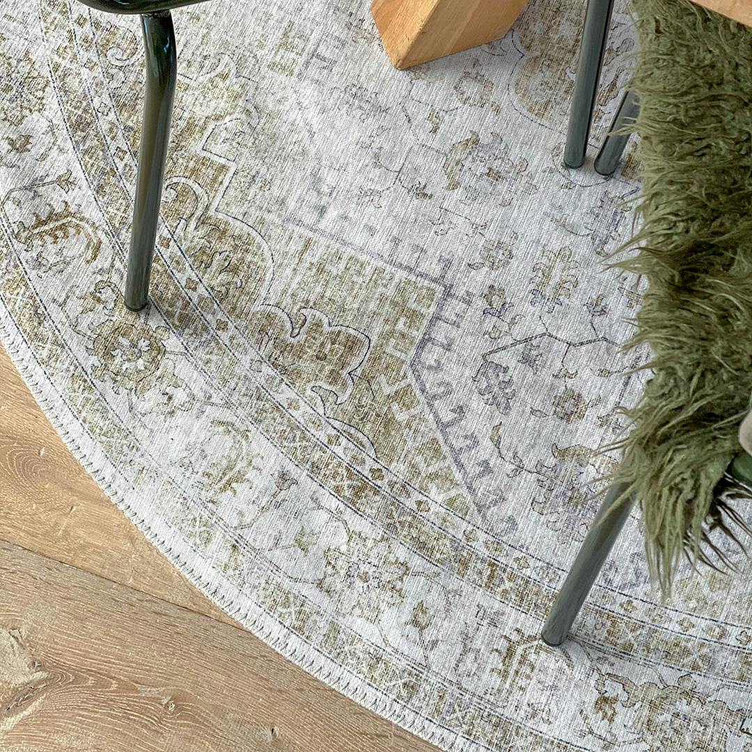 vintage vloerkleed groen