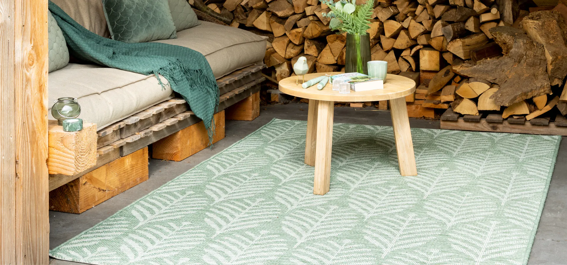 Outdoor Teppich; Farben, Formen und Drucke