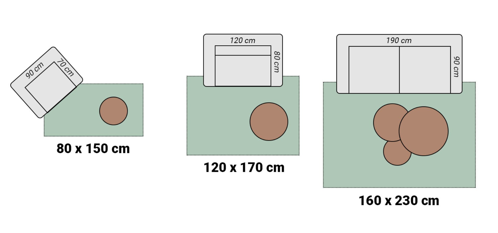 Teppichgrößen Wohnzimmer Rechteckig