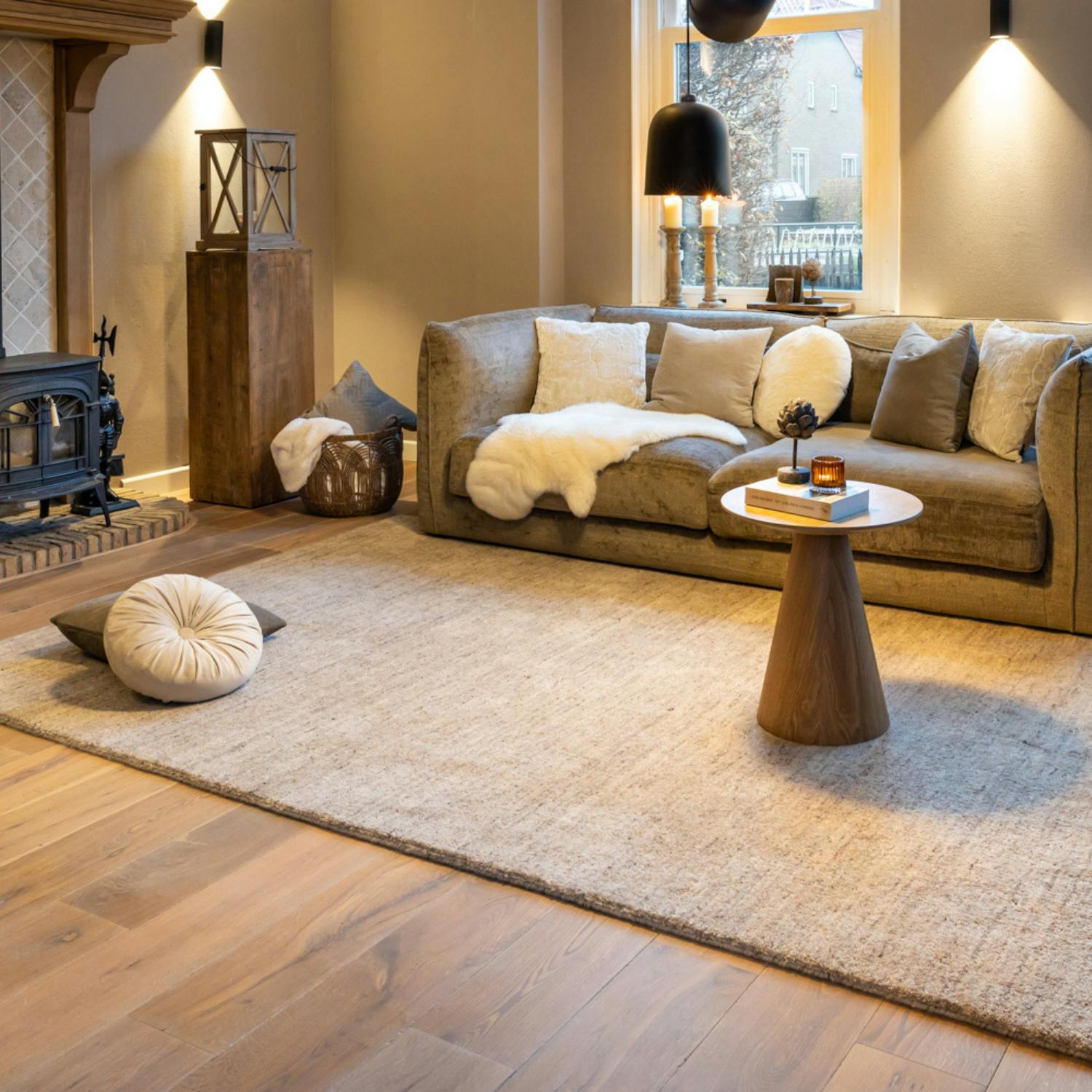 Vloerkleed trend 1: Wollen berber vloerkleed  