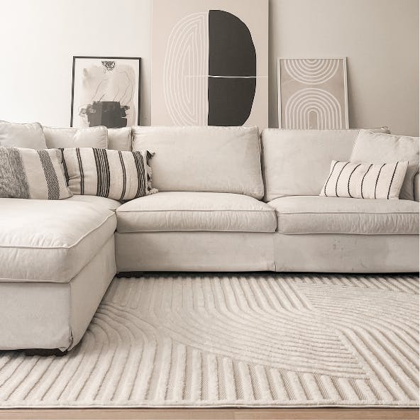 Vloerkleed met textuur