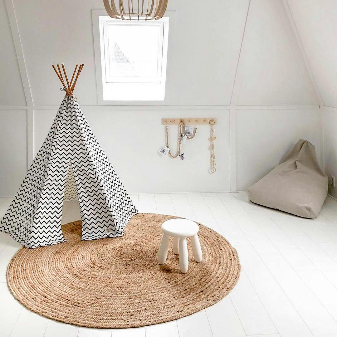 rond jute vloerkleed