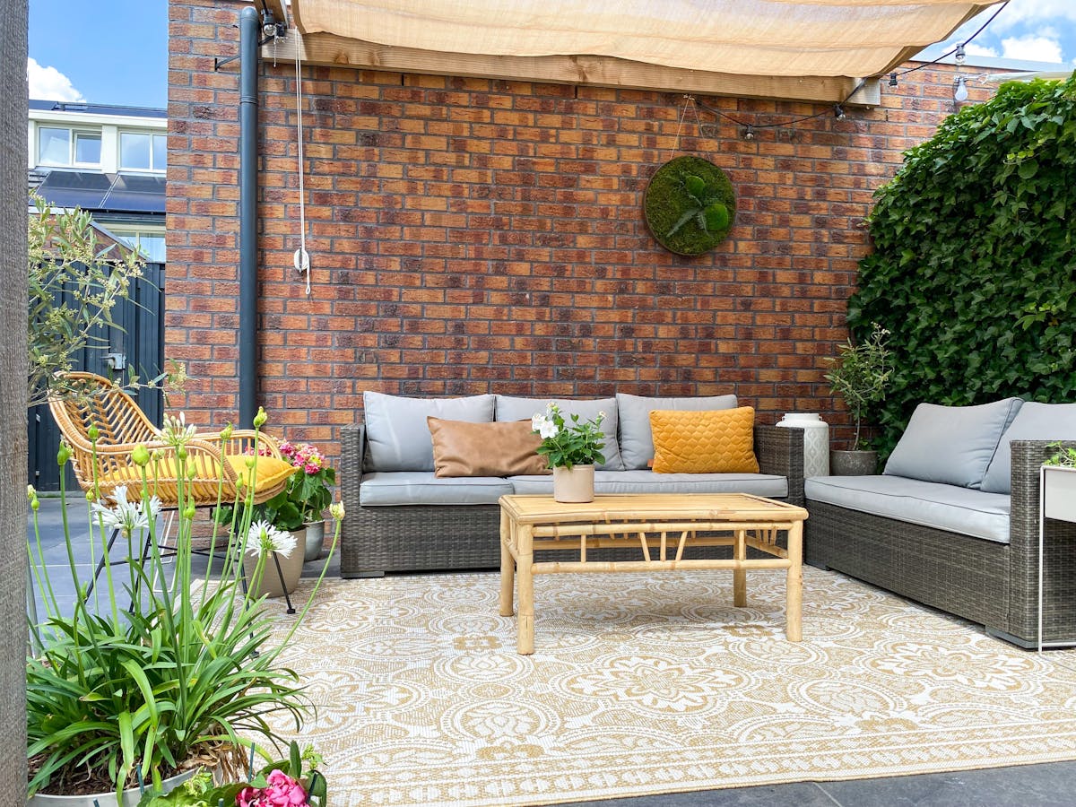 buitenkleed geel oriental