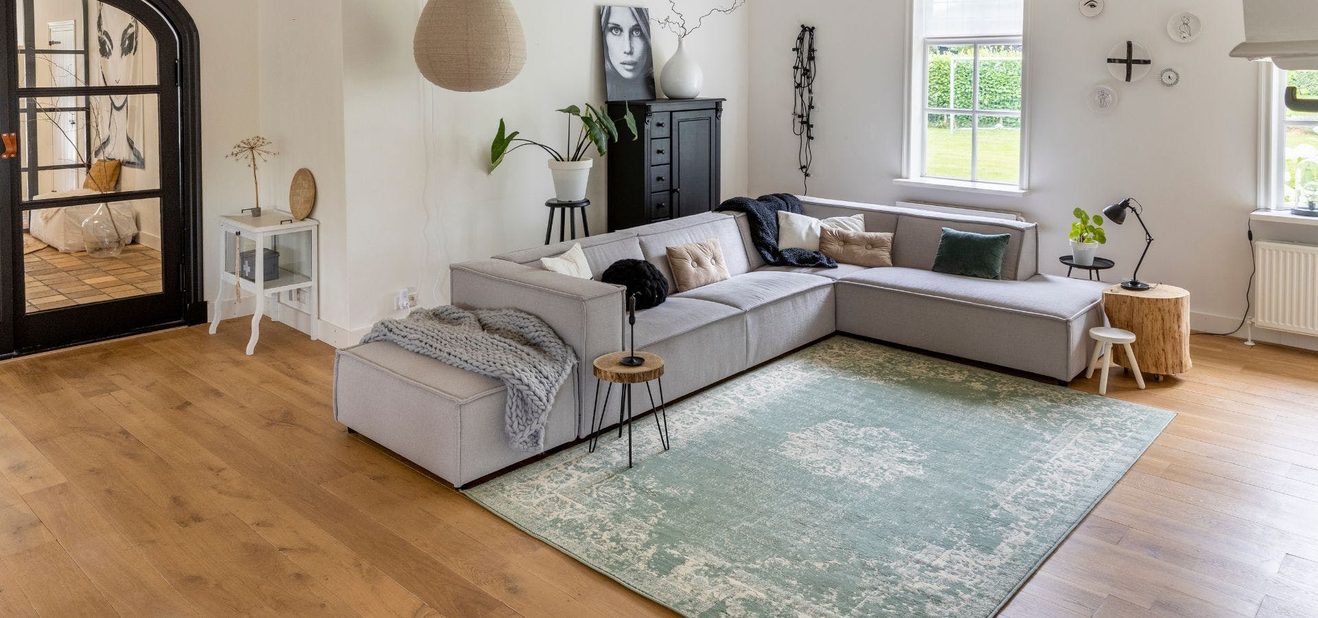 Vintage vloerkleed Wonder Groen