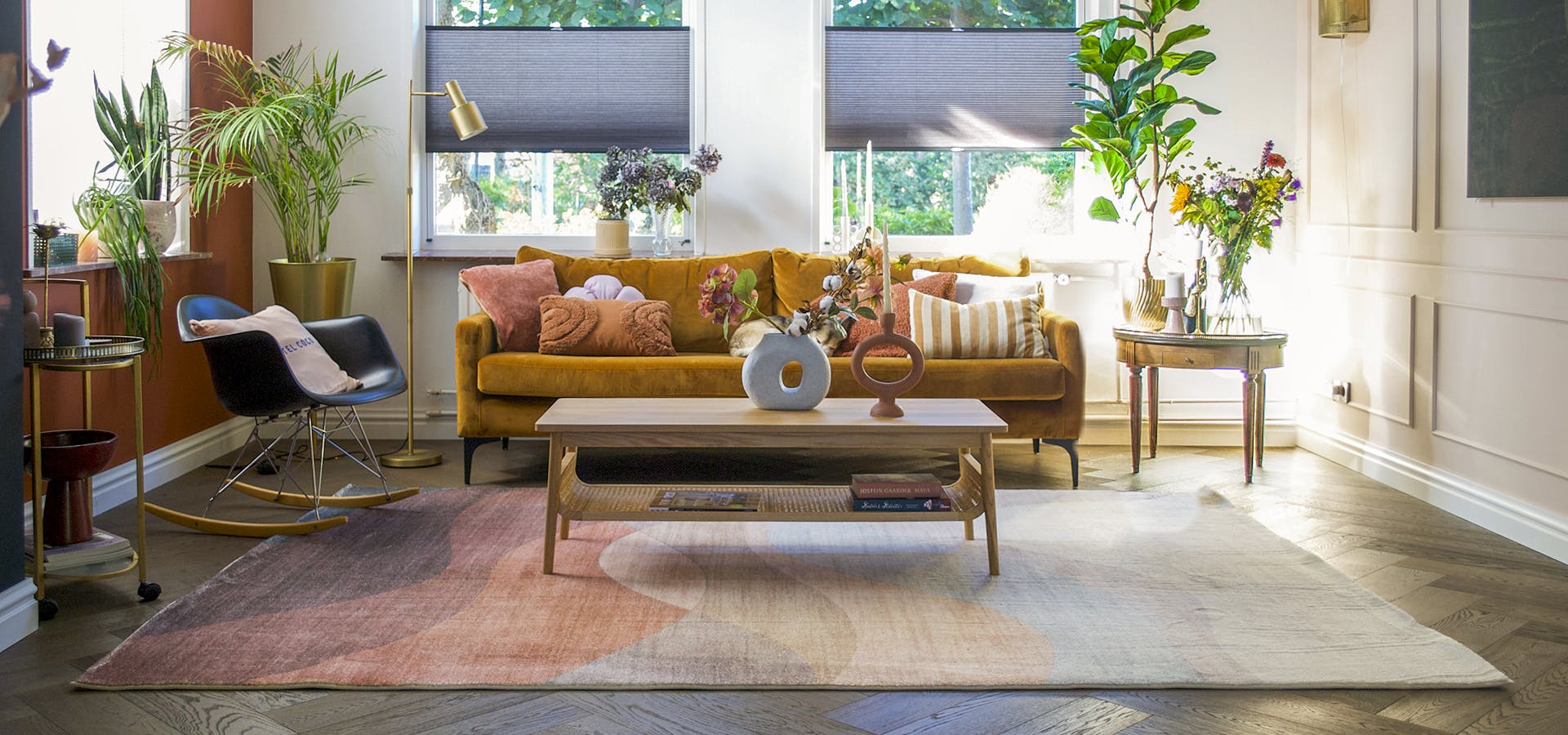 modern vloerkleed terra