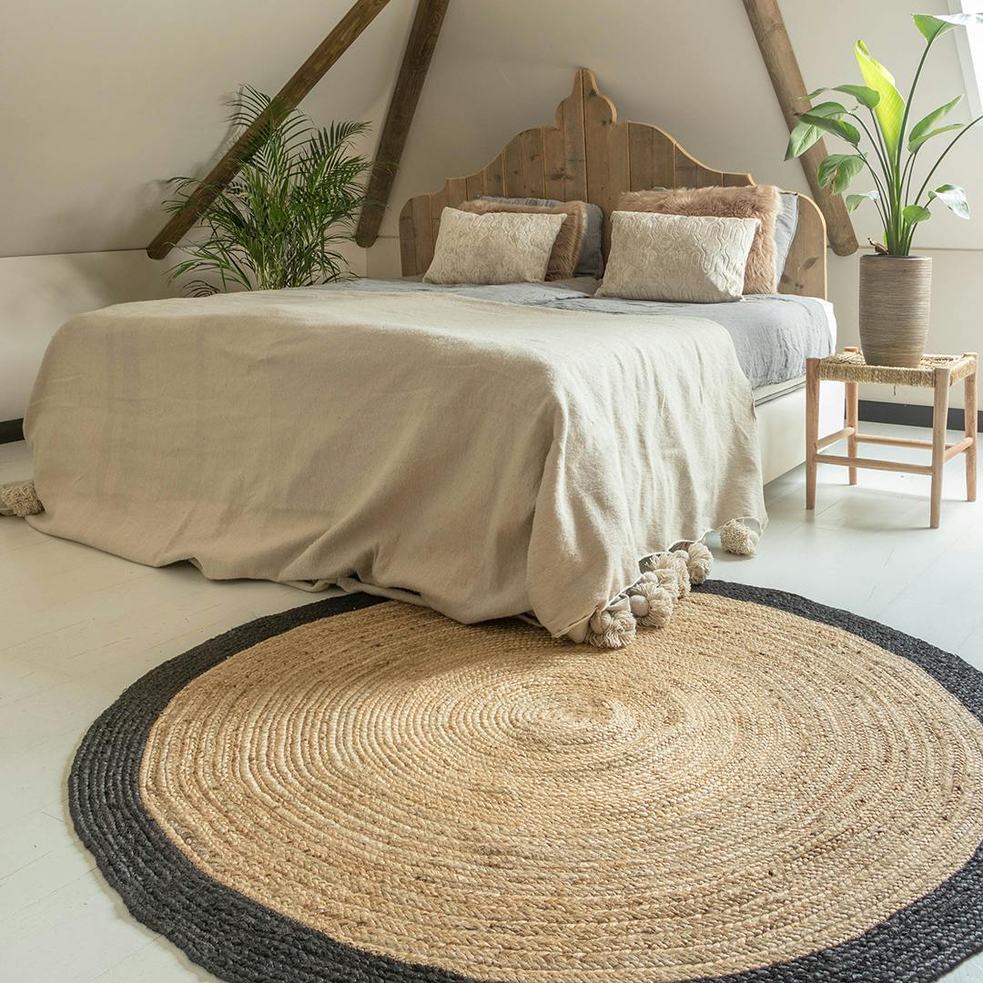 jute vloerkleed rond