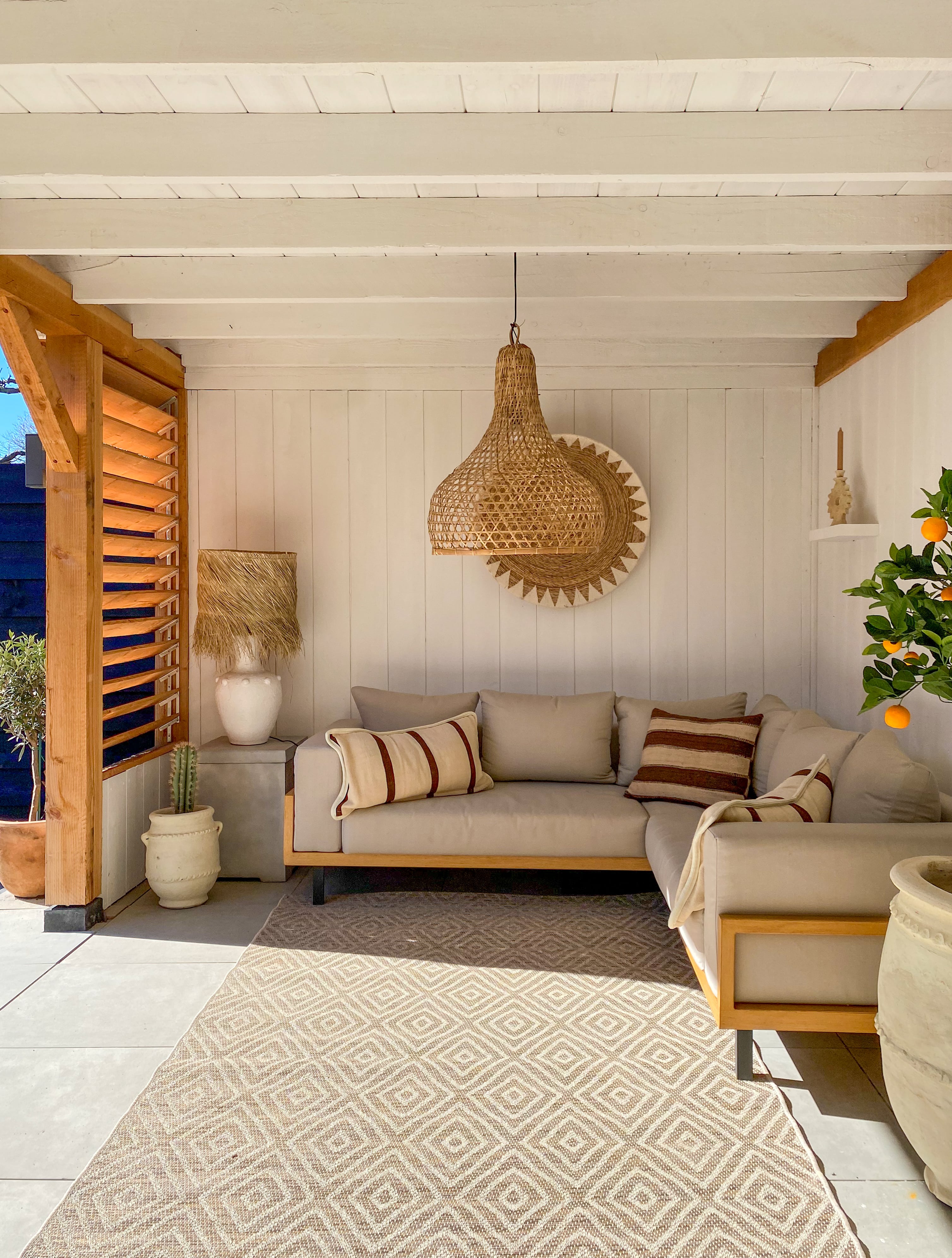 buitenkleed jute ruit