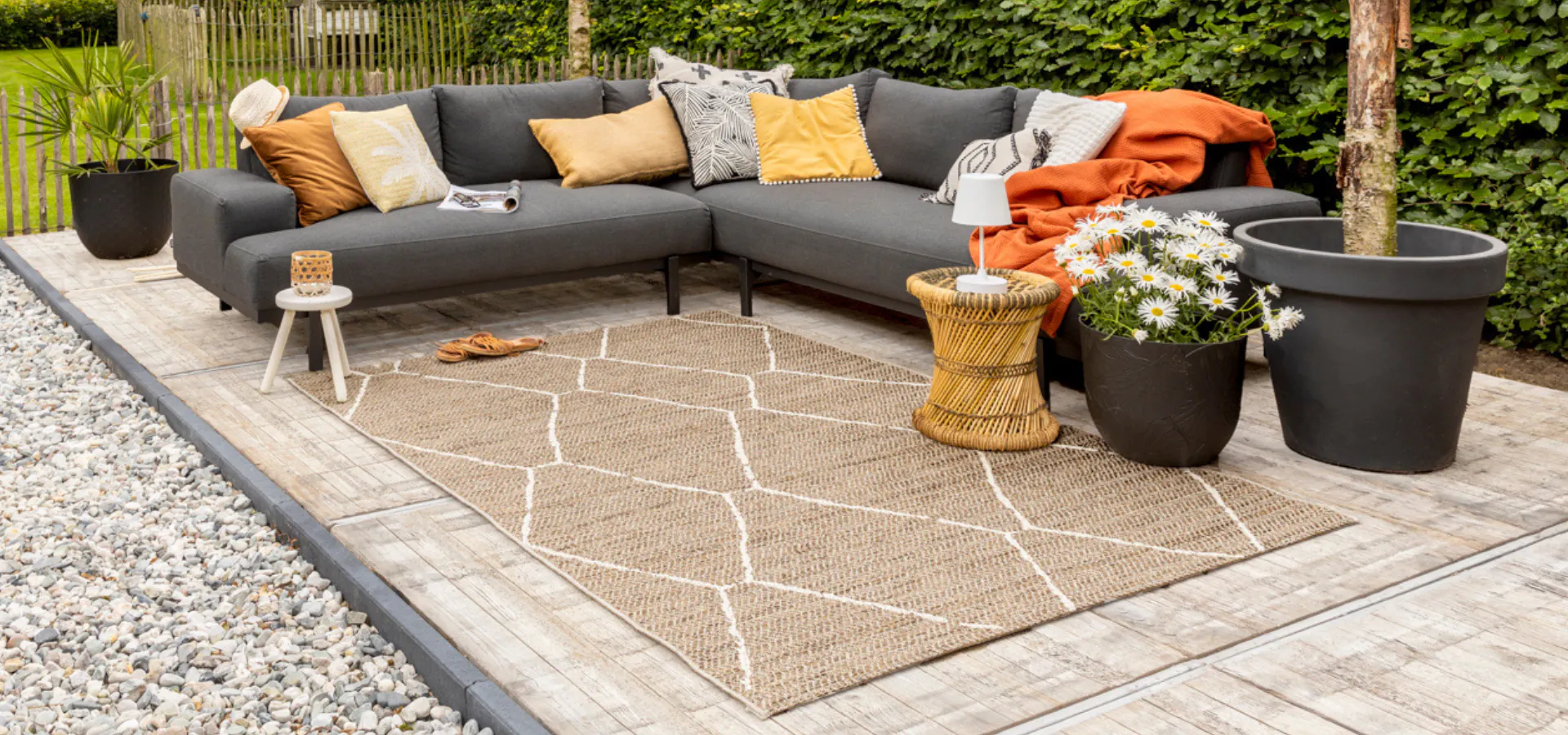 Jute Teppich Outdoor