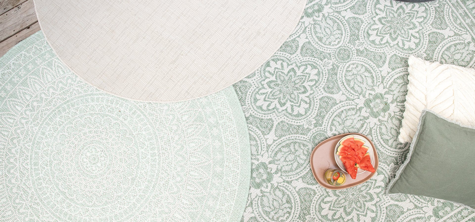 rond vloerkleed matchen