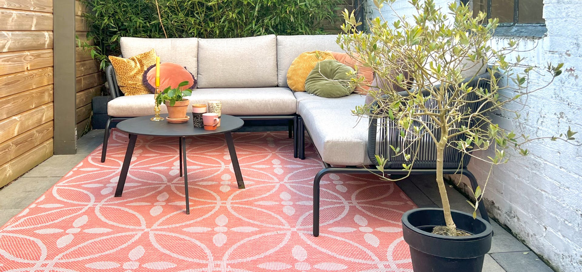 Outdoor-Teppich im Retro-Look!