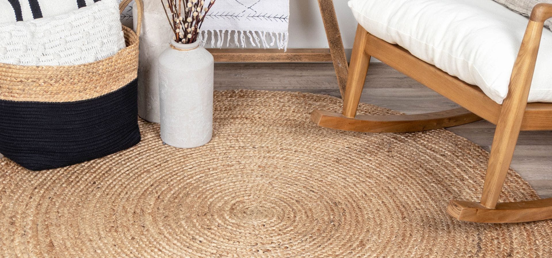 Jute vloerkleed