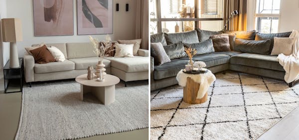 Woonkamer vloerkleden inspiratie