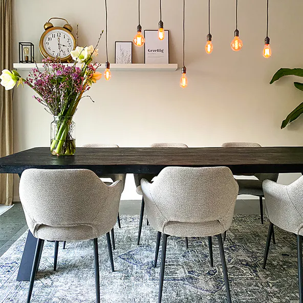 Esszimmer Teppich Lugan