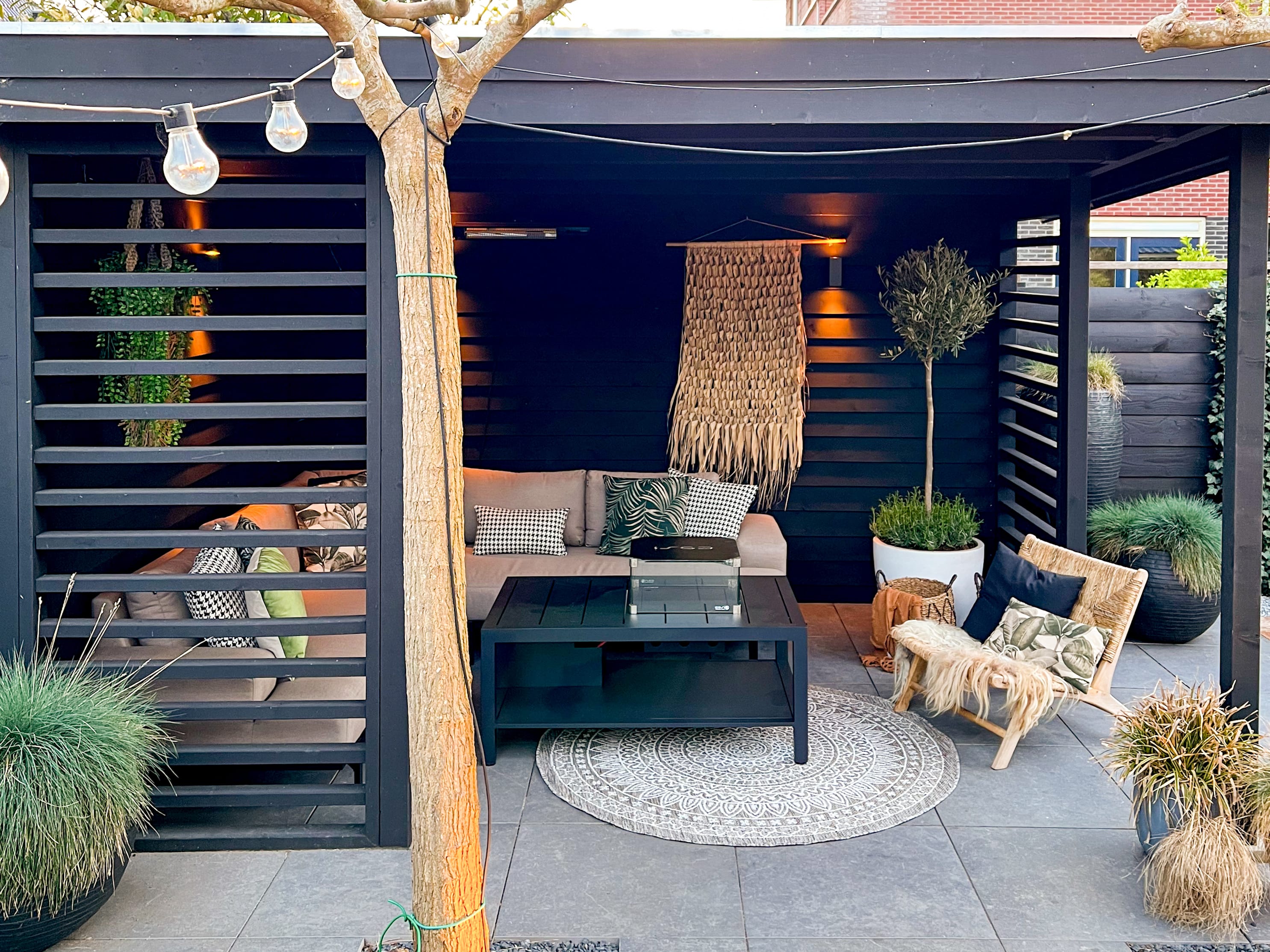 tapis d'extérieur rond 