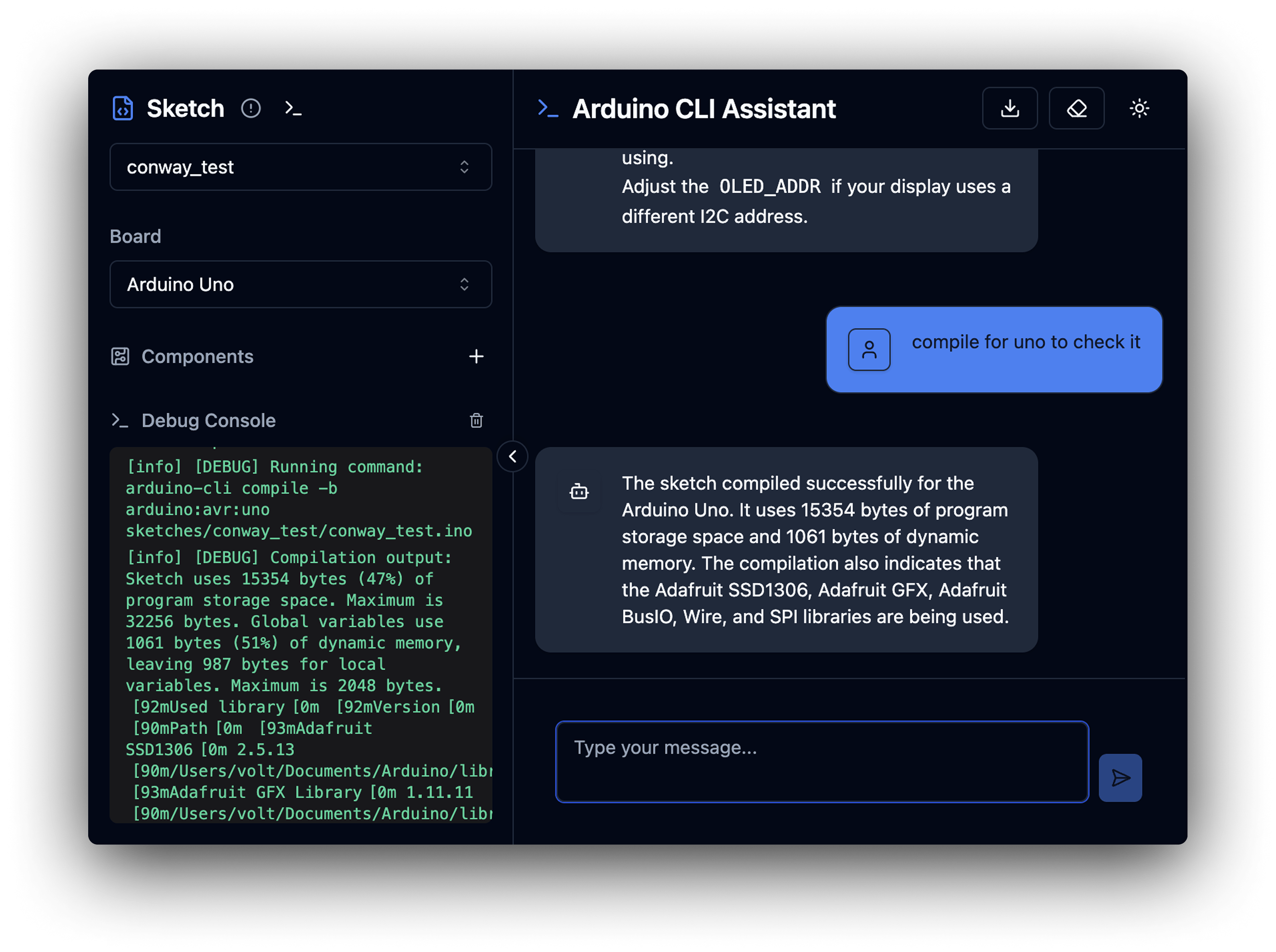Arduino CLI AI Assistant
