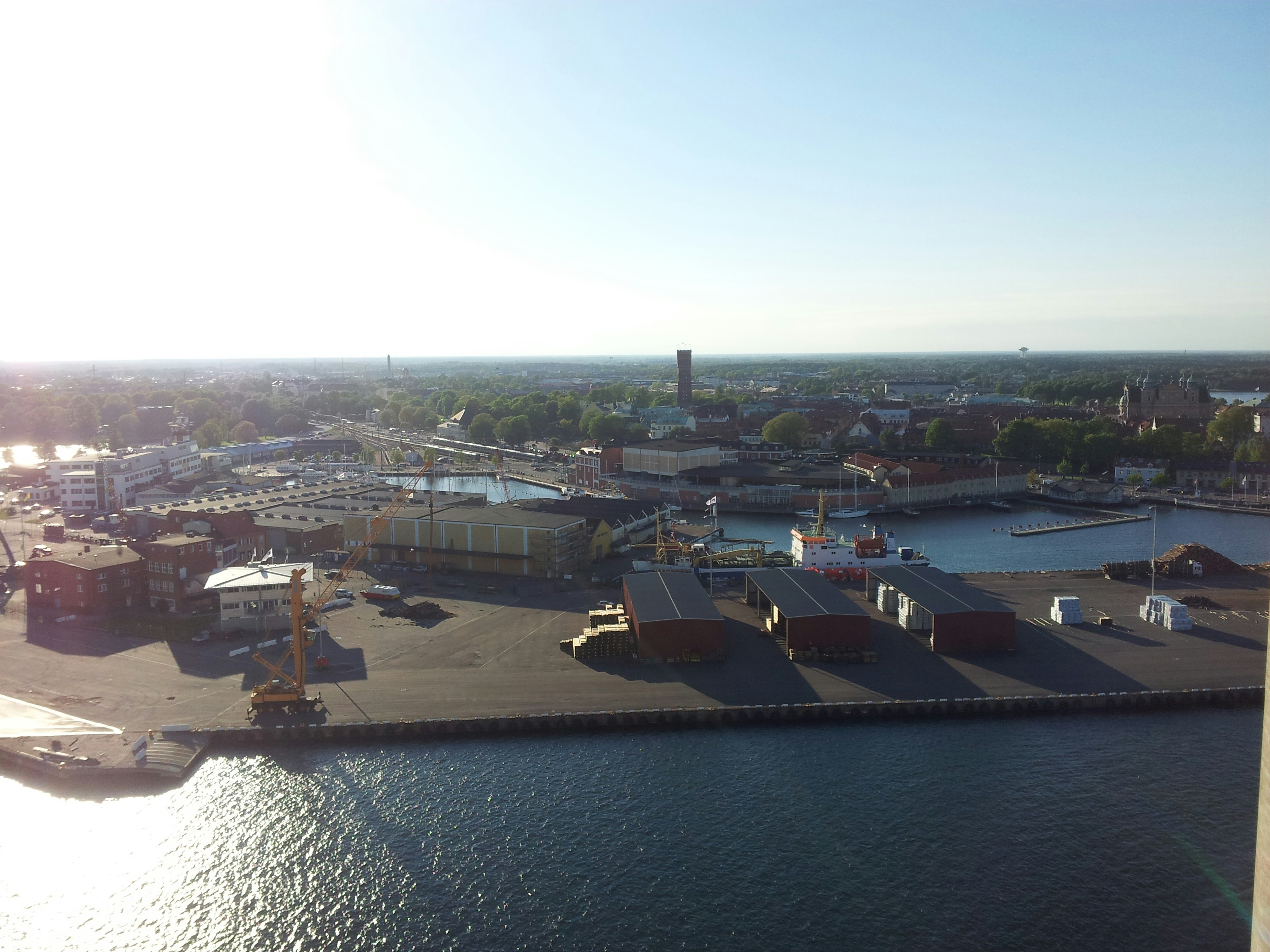 Kalmar Hamn från drönare