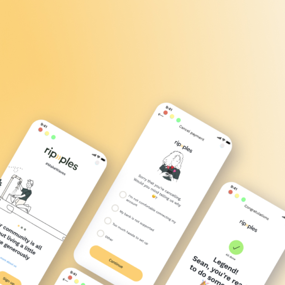 Automatic penny donations app