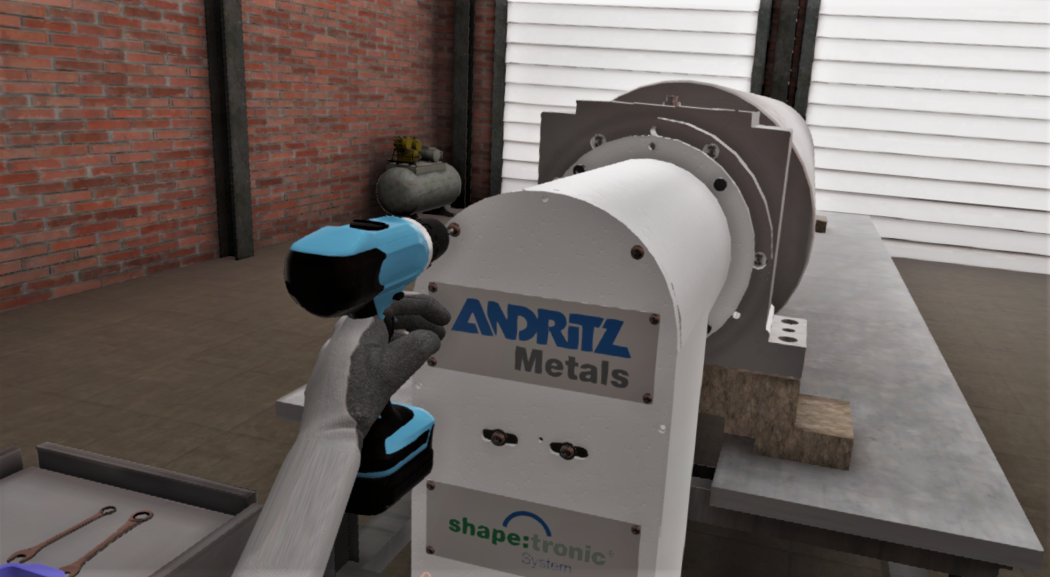 VR Training voor de walsmachine