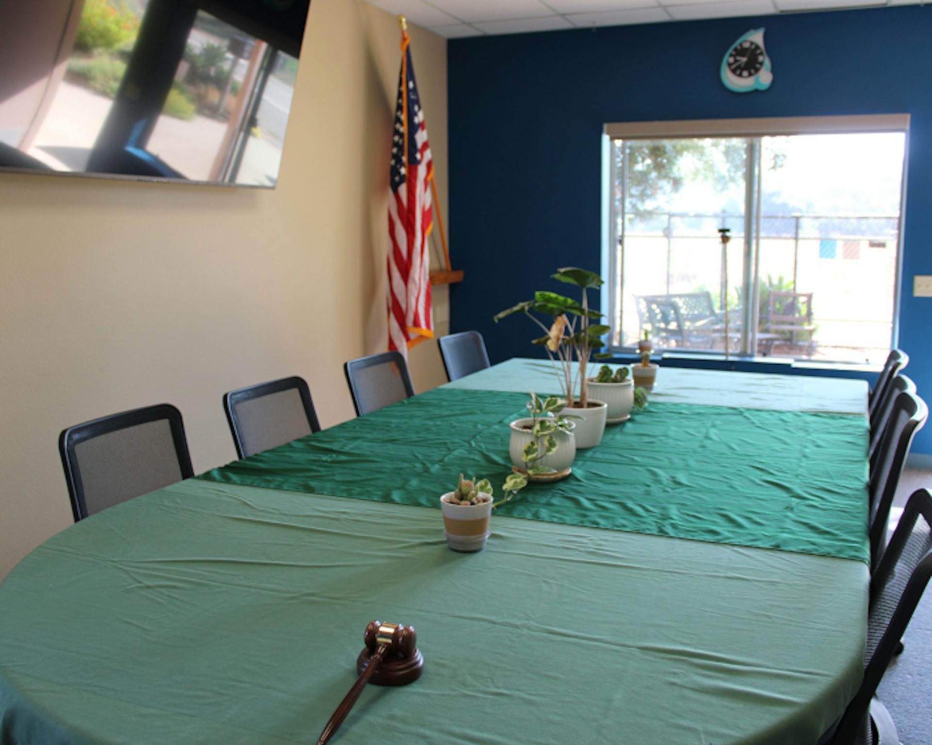 The board meeting room at Ventura River Water District