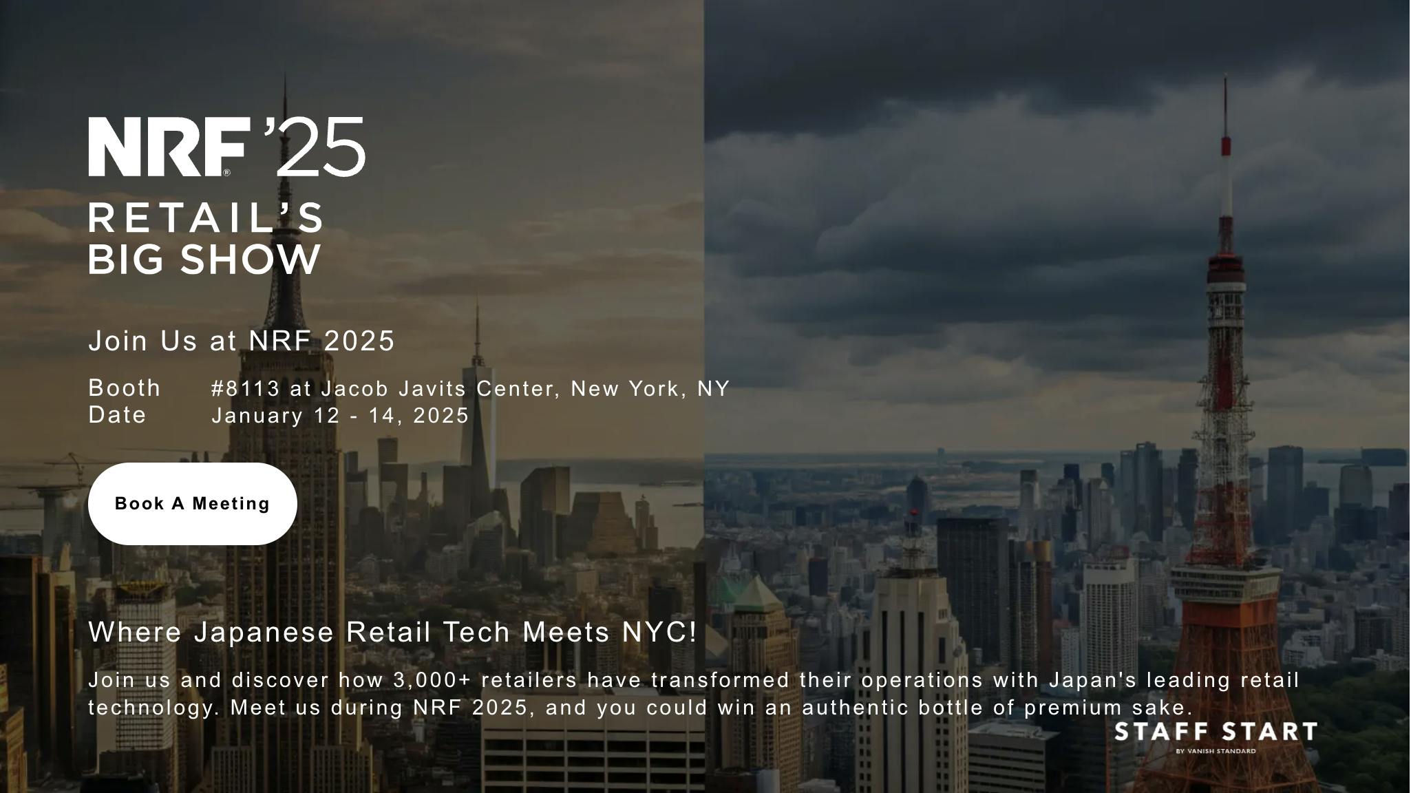 STAFF START、米国市場進出決定 世界最大級の小売展示会「NRF