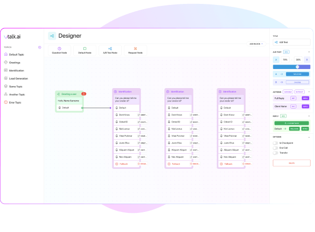 Enhanced VA logic with intuitive visual designer