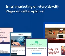 marketing por e-mail com os modelos de e-mail da Vtiger
