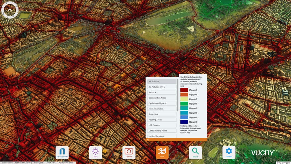 Air Pollution Map Of London - United States Map