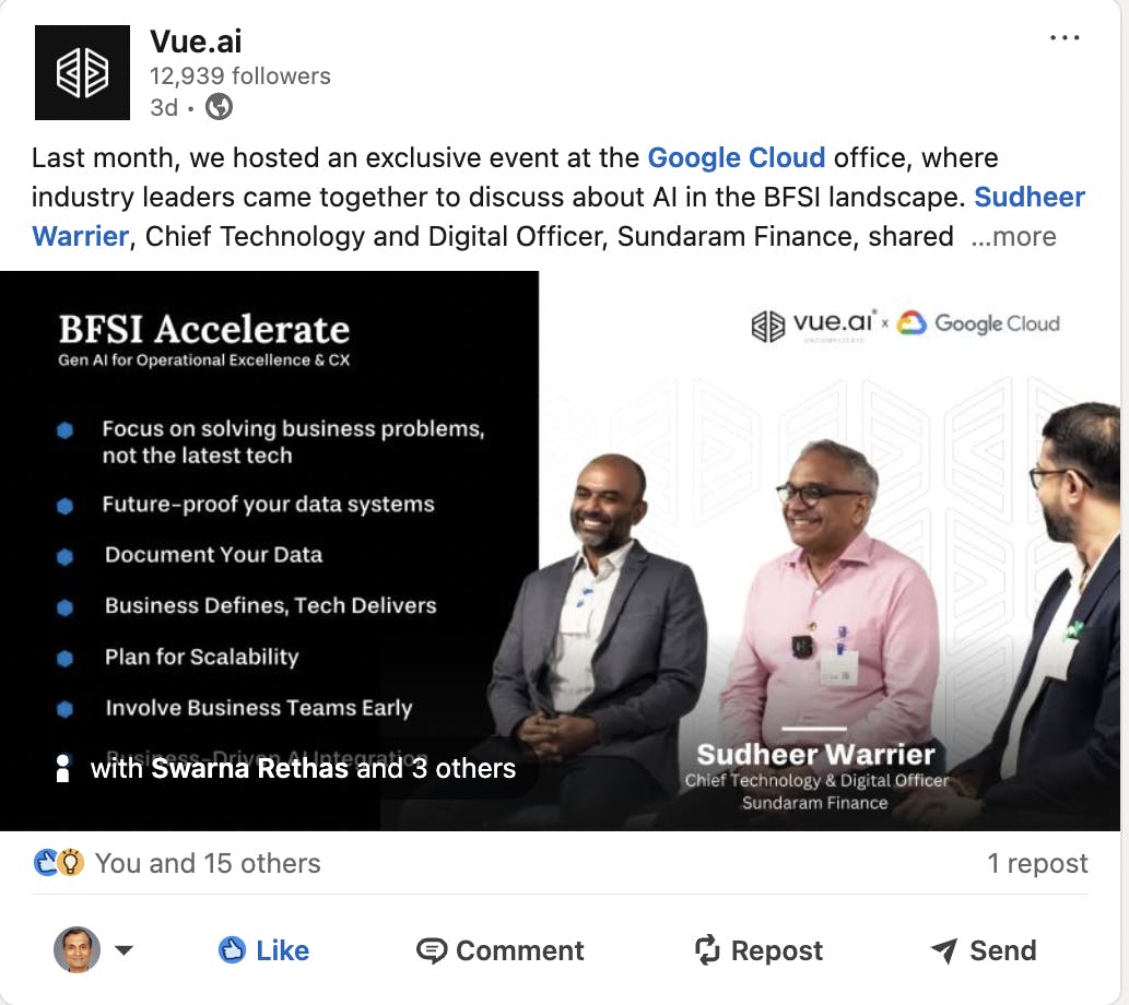 Panel discussion / Vue.ai x Google Cloud