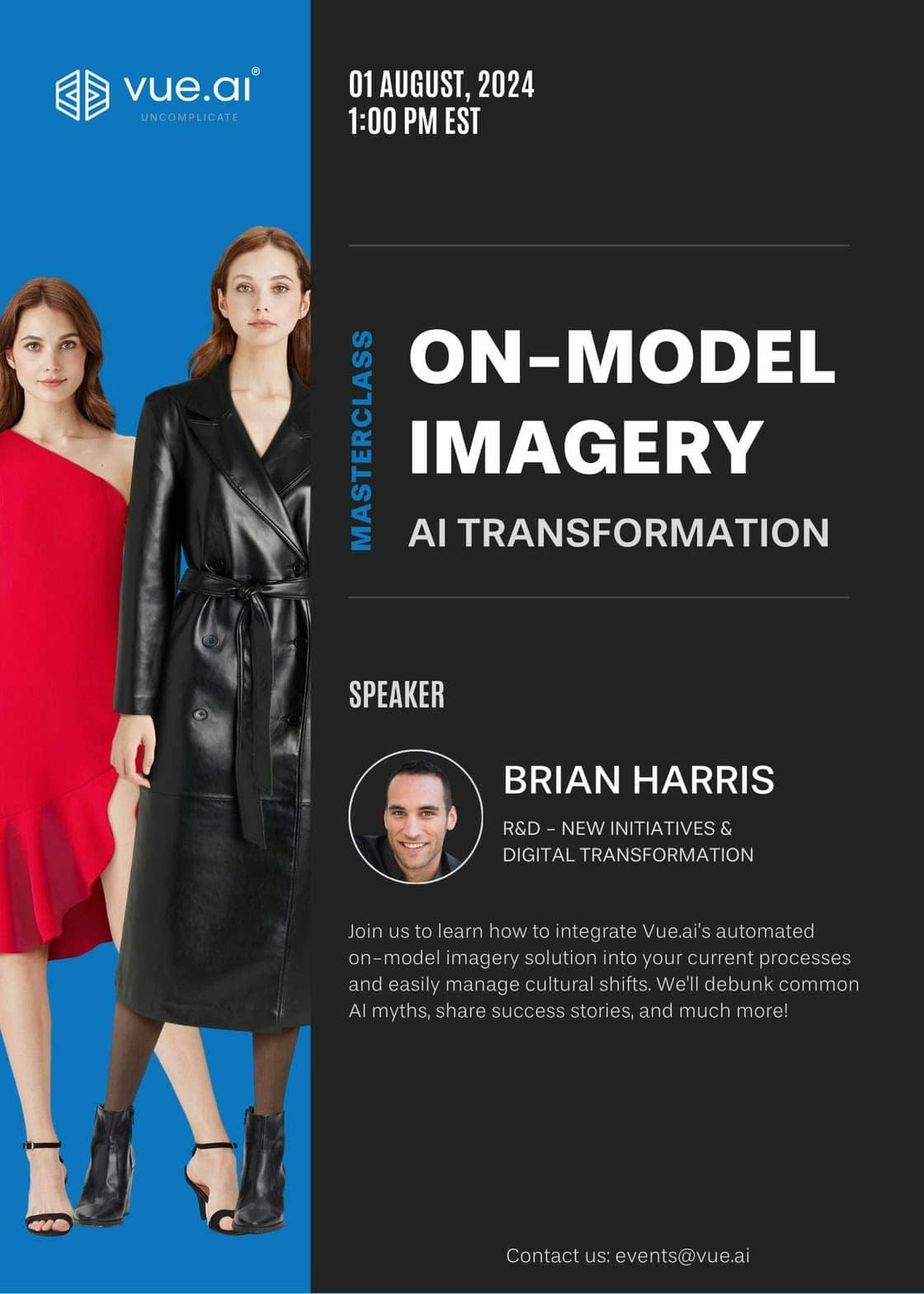 Announcement - Webinar on On-model imagery