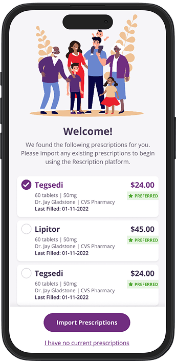 Prescription Import screenshot