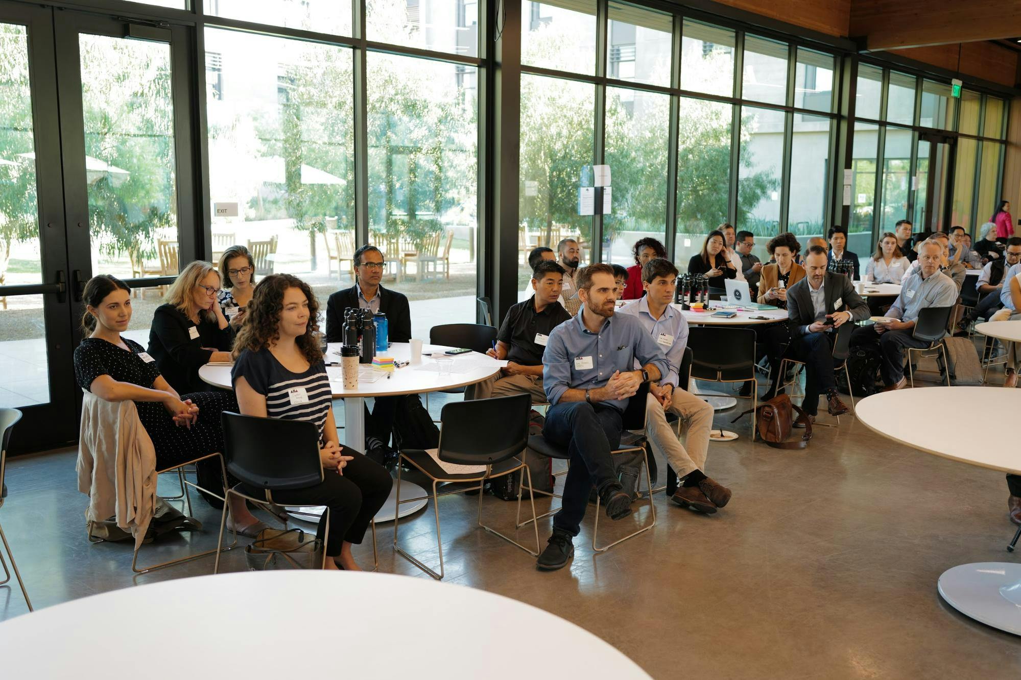 Working groups assemble during the morning of the Life Summit 2019 event.