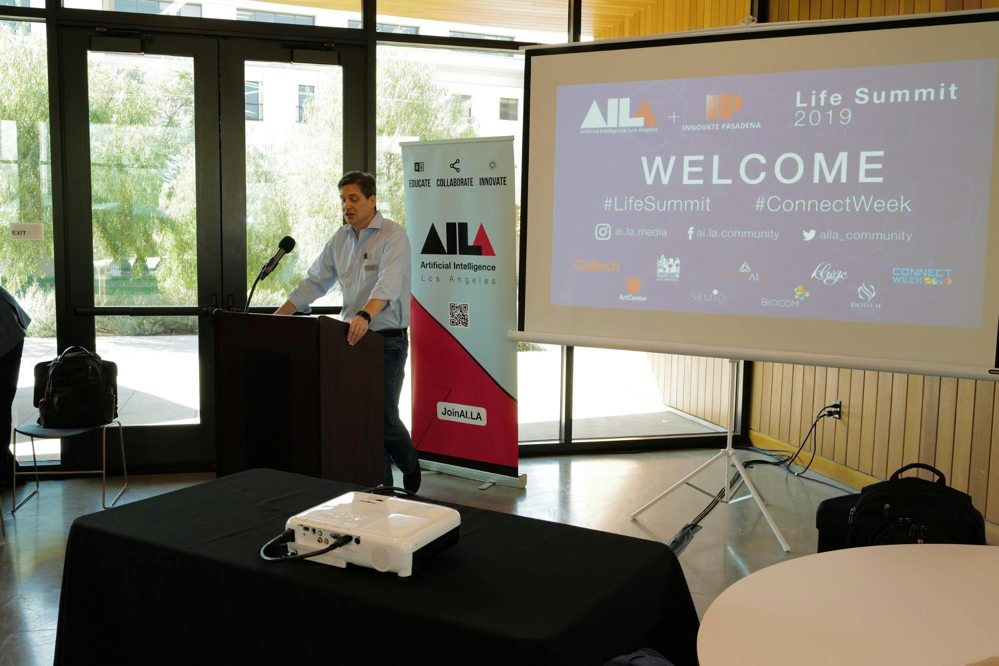 Erick Herring welcomes participants to Life Summit 2019.