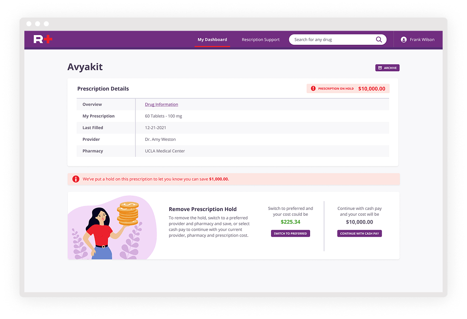 Prescription Status Tracker screenshot