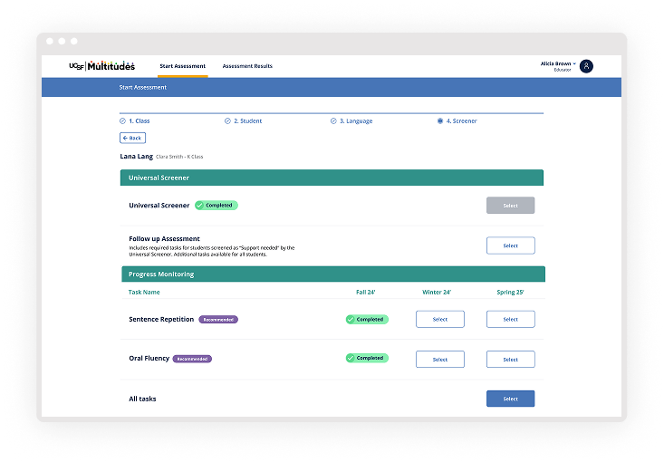 Start Assessment Screenshot