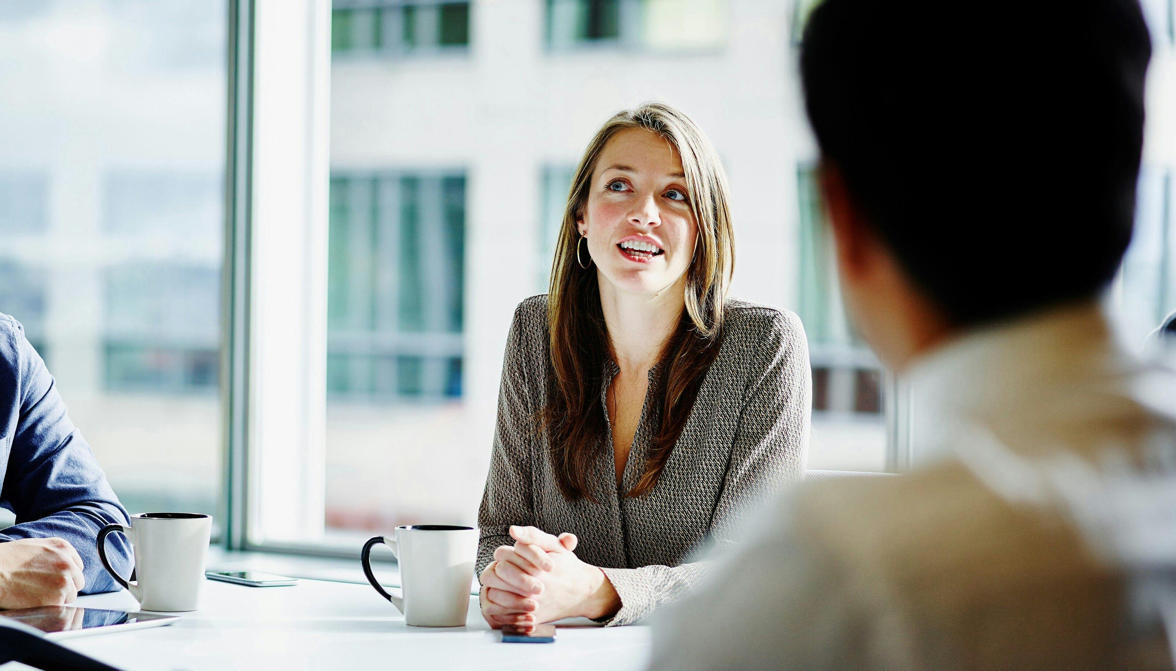 Business person in a meeting