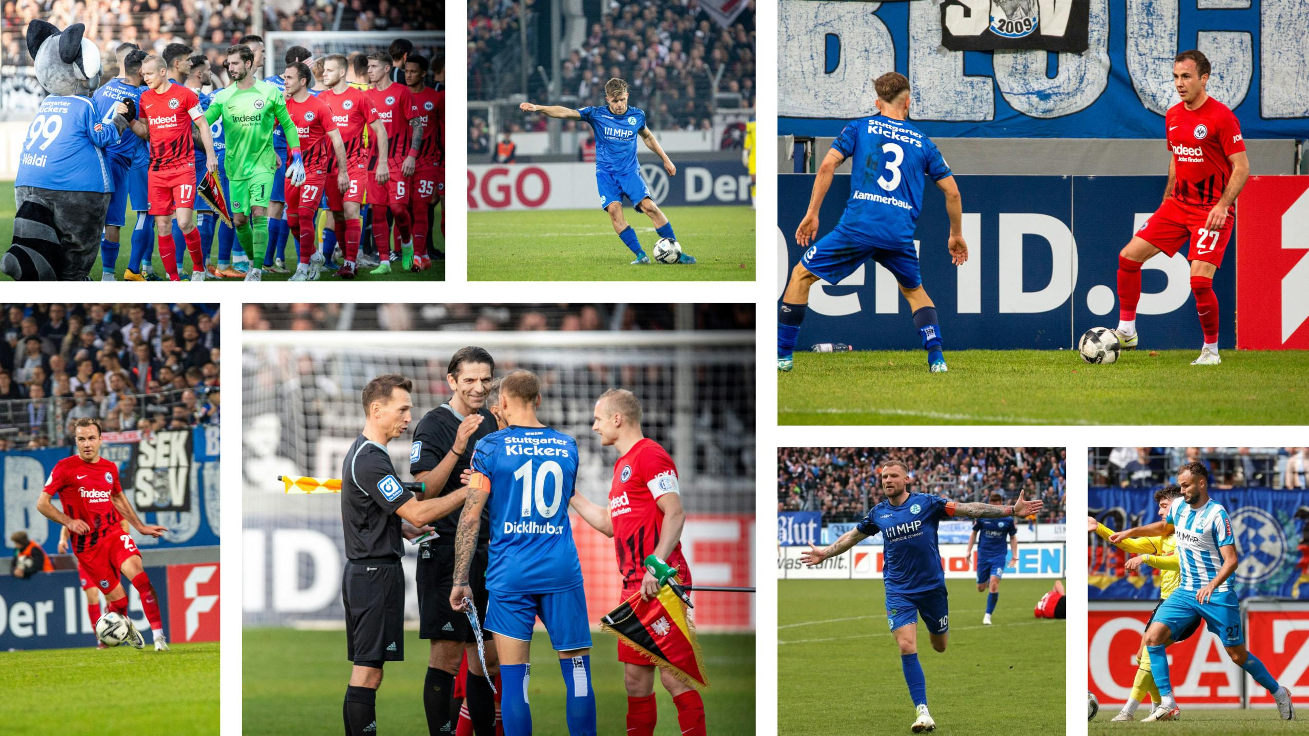 Bildergalerie der Stuttgarter Kickers, Kevin Dinklhuber im Zweikampf, Kammerbauer im Zweikampf, Kammerbauer bei der Flanke