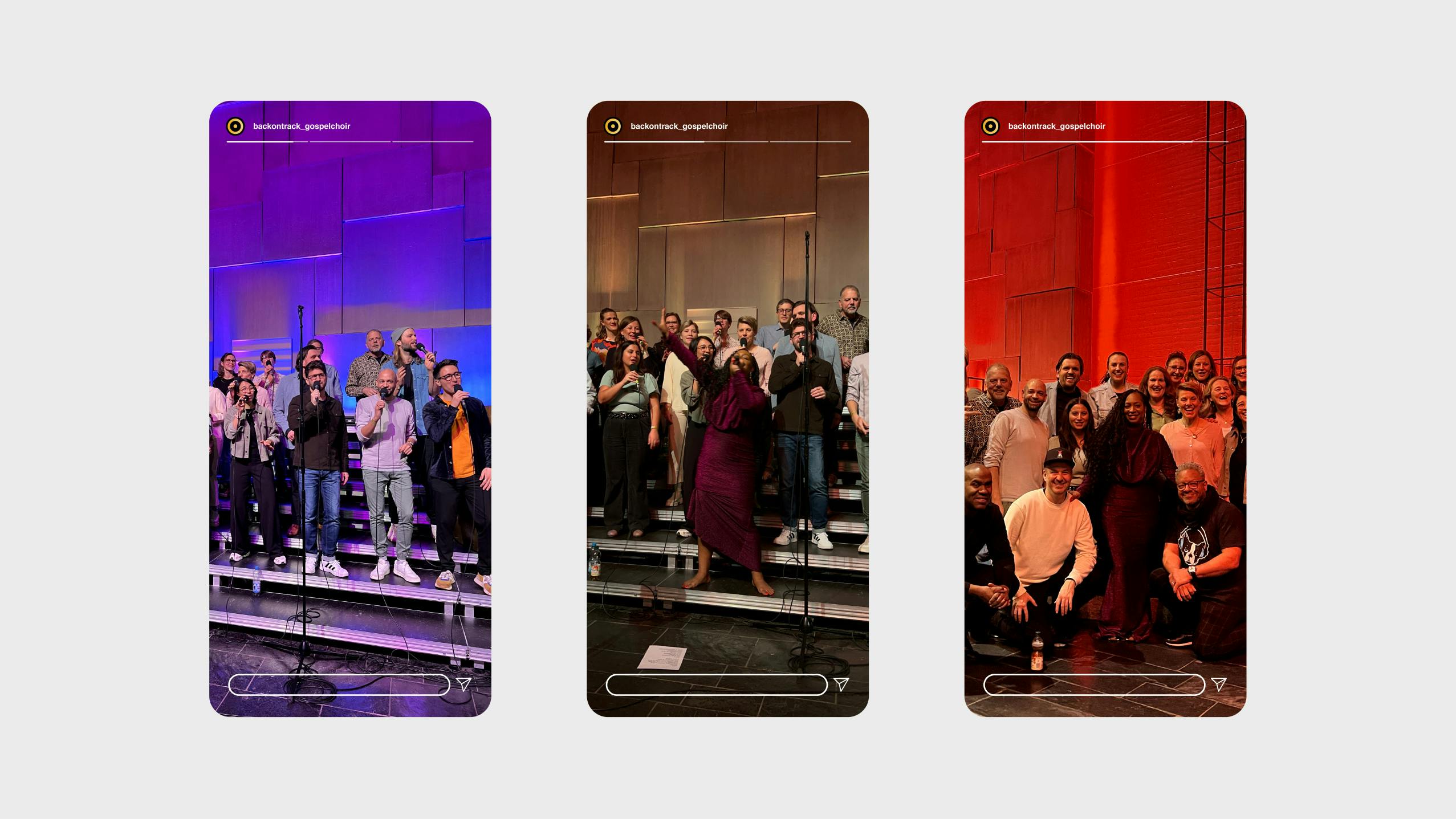 Instagram Stories, Momentaufnahmen des Auftritts